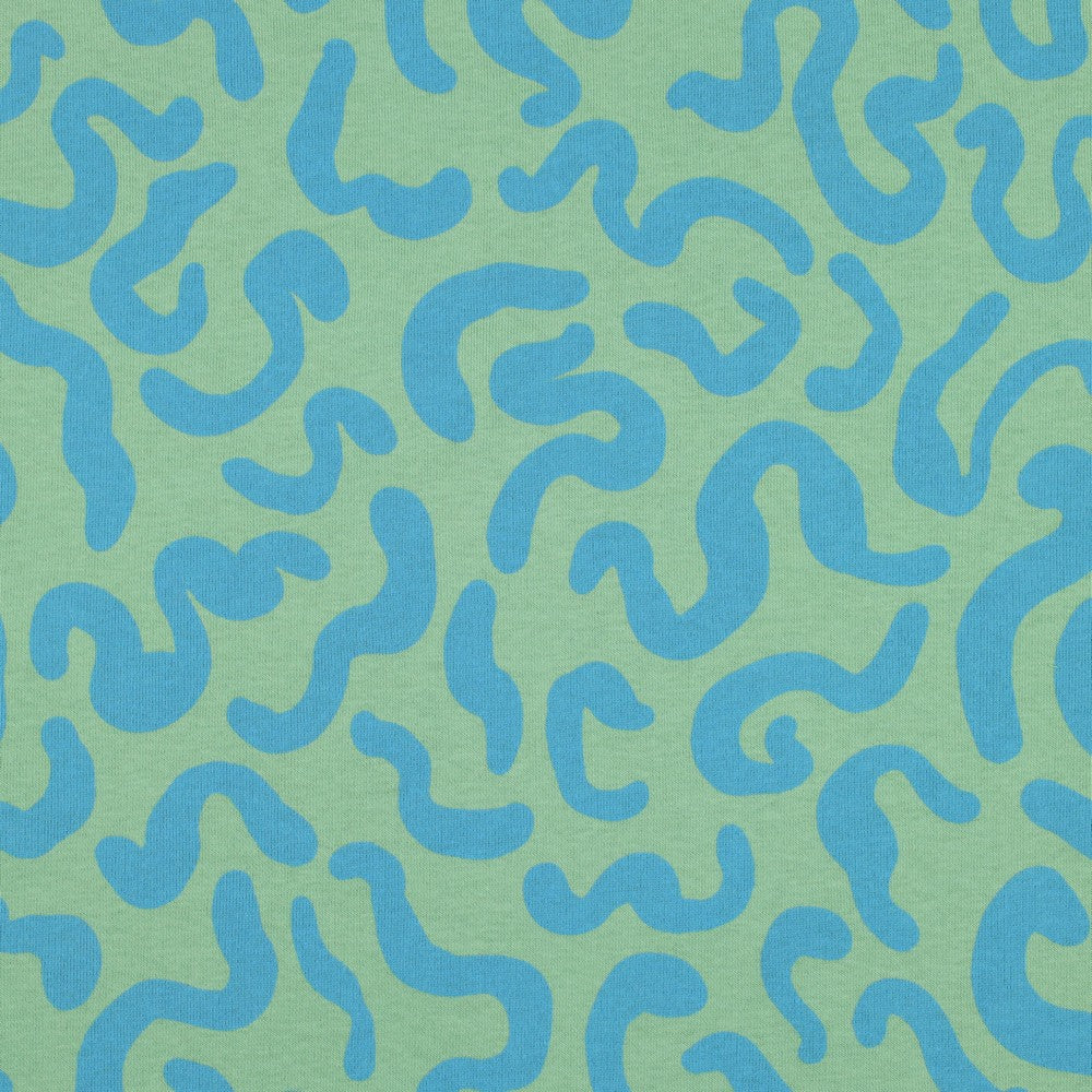 Jogging print groen/blauw