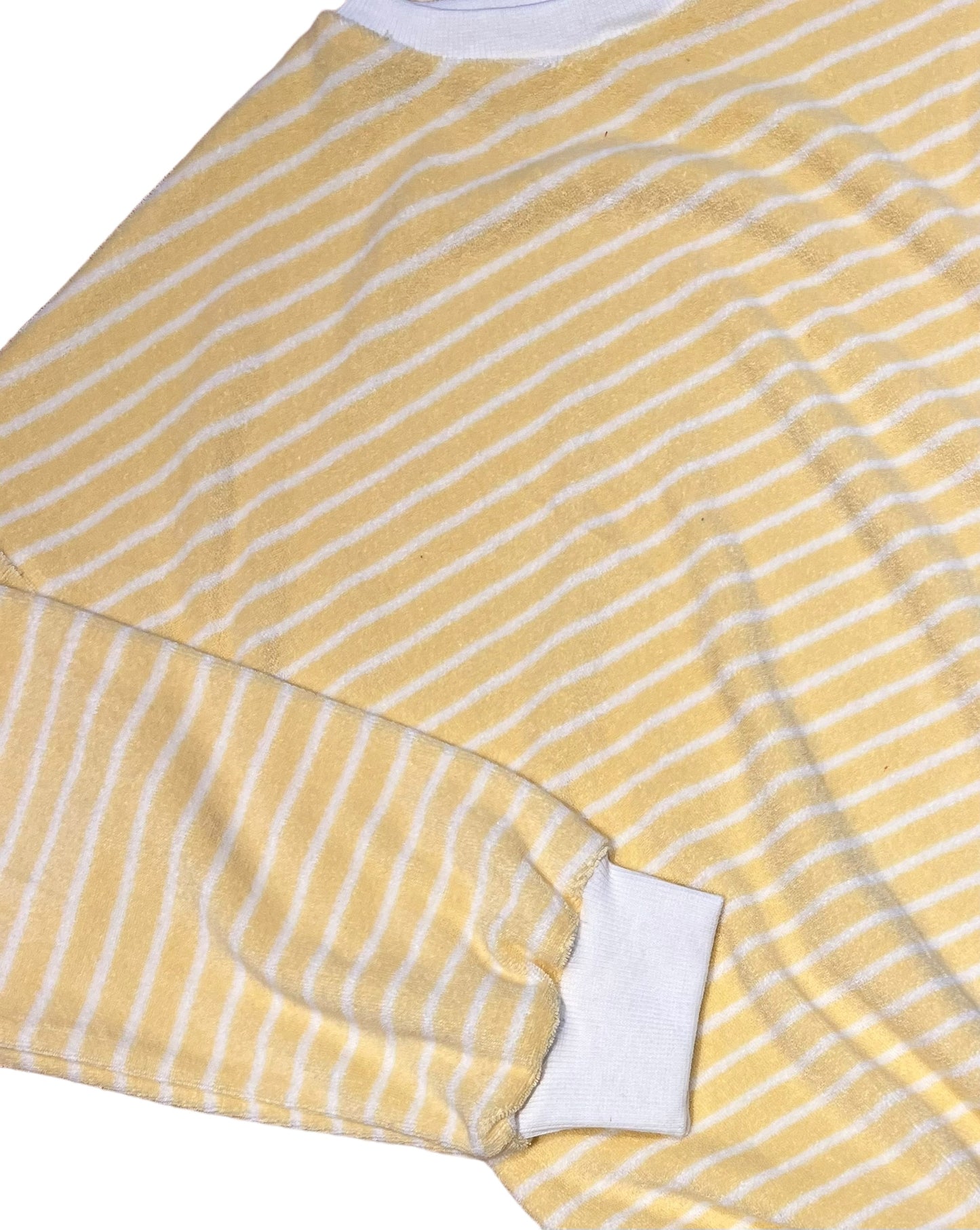 Sponsen sweater 8 jaar geel wit gestreept