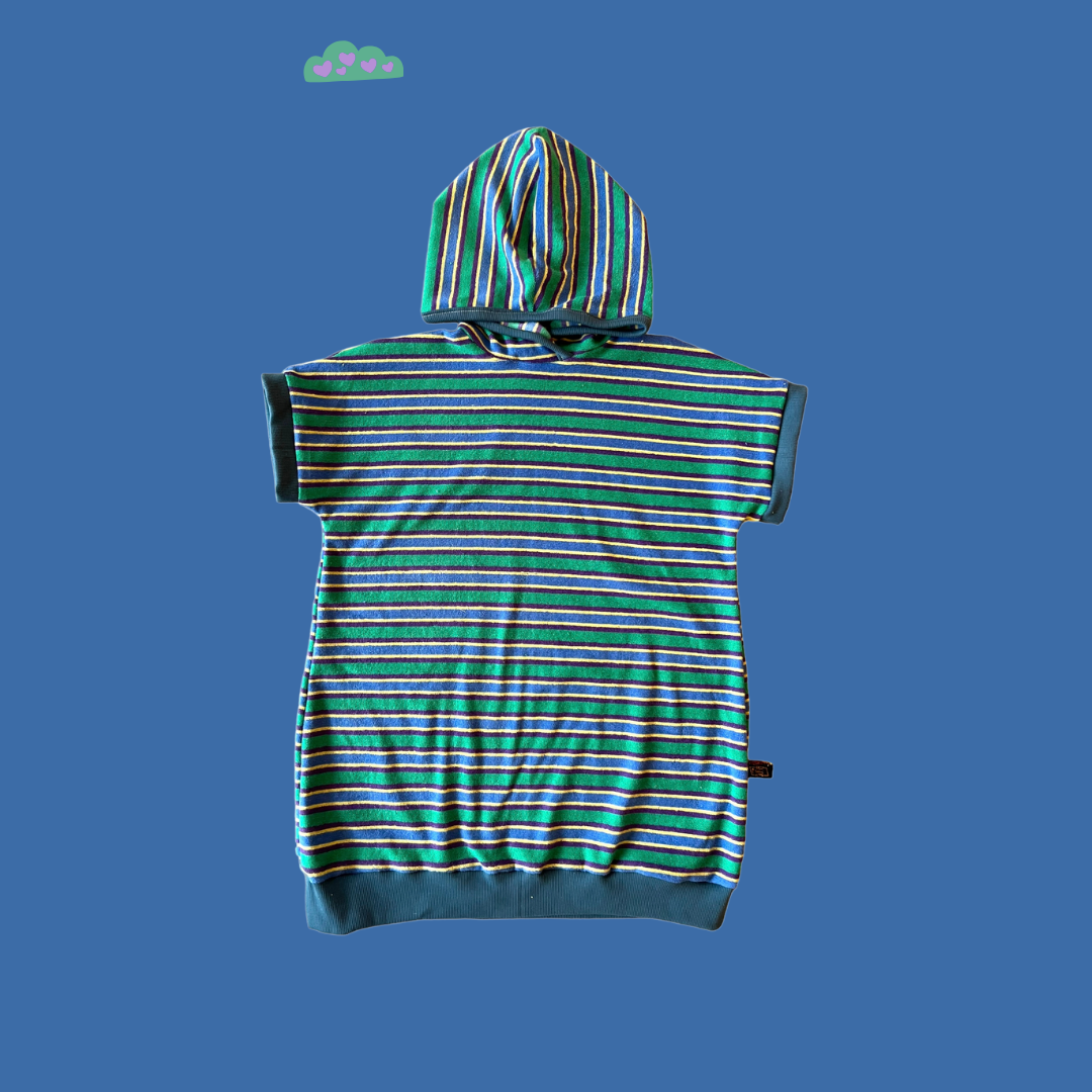 Sponsen zwembad poncho (diverse gestreepte kleuren)