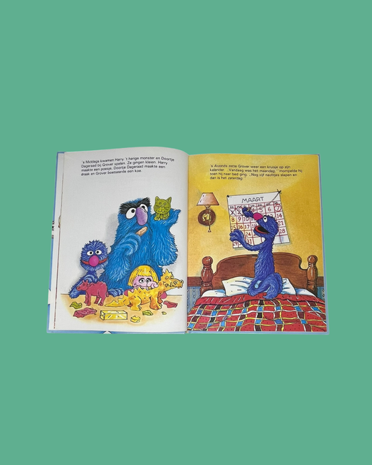 "Wanneer is het zaterdag?/De zaak van het verdwenen eendje" Sesamstraat boek