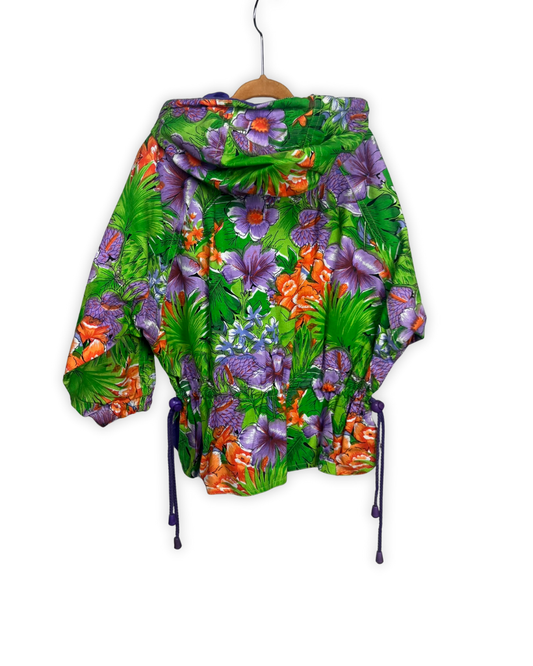 Vintage bloemen jasje maat 98