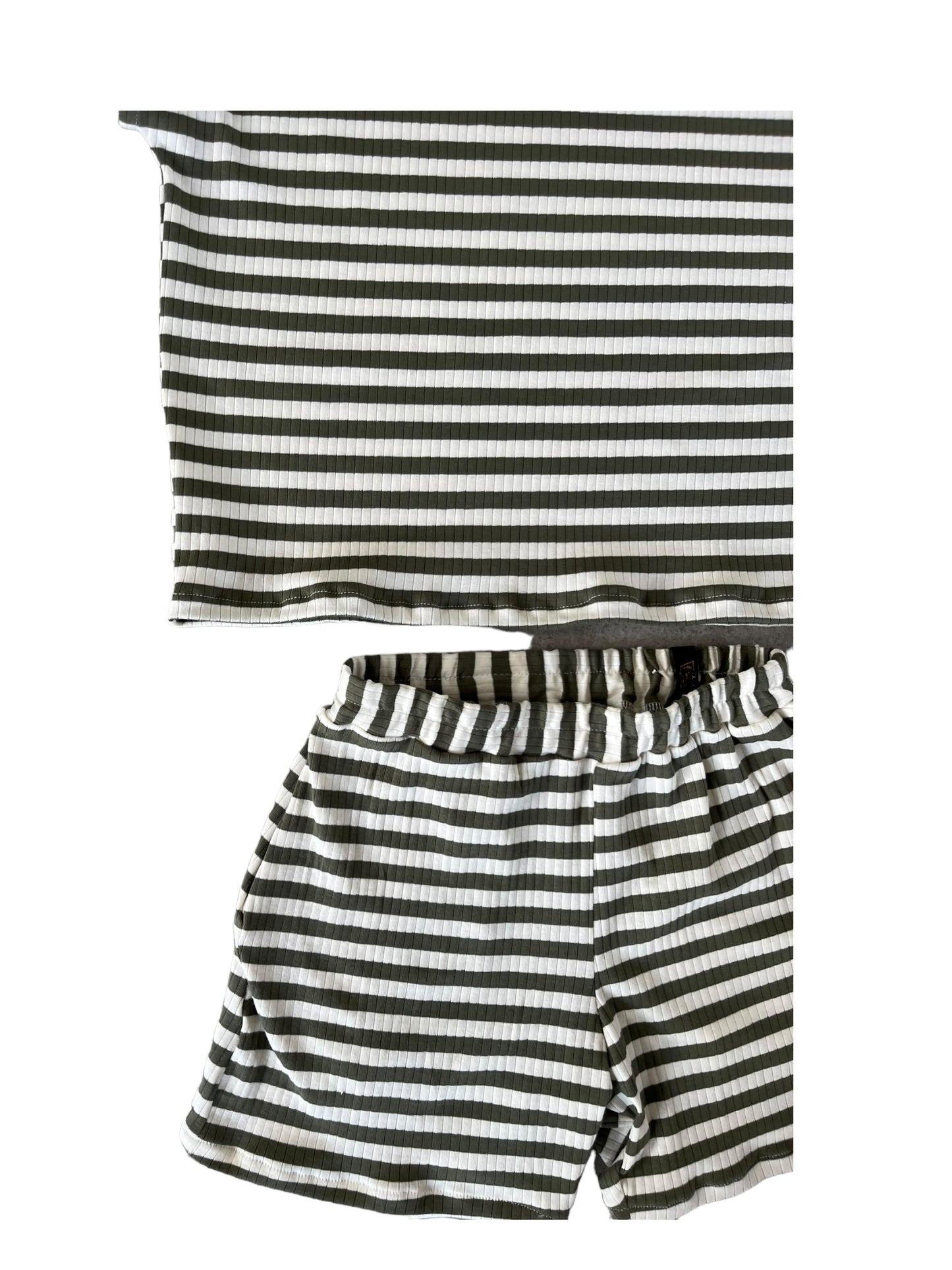 Olive Striped Stoere Set