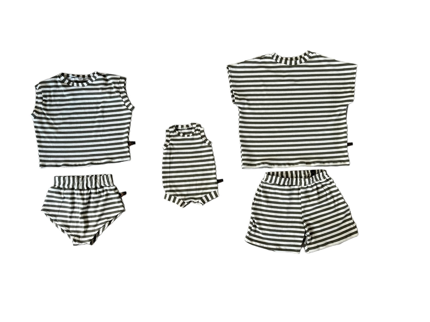 Olive Striped Stoere Set