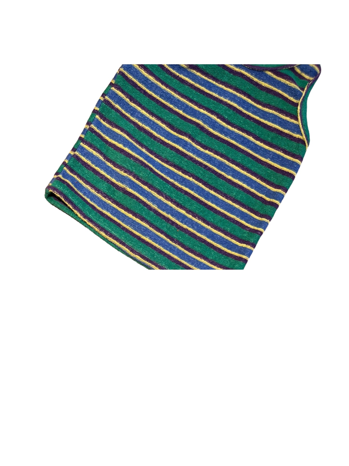 Tanktop 12 maand blauw groen gestreept