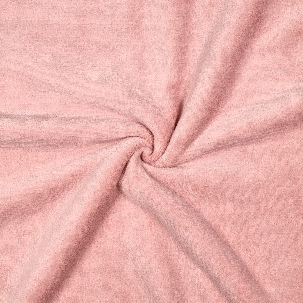 Dubbelzijdige teddy stof roze