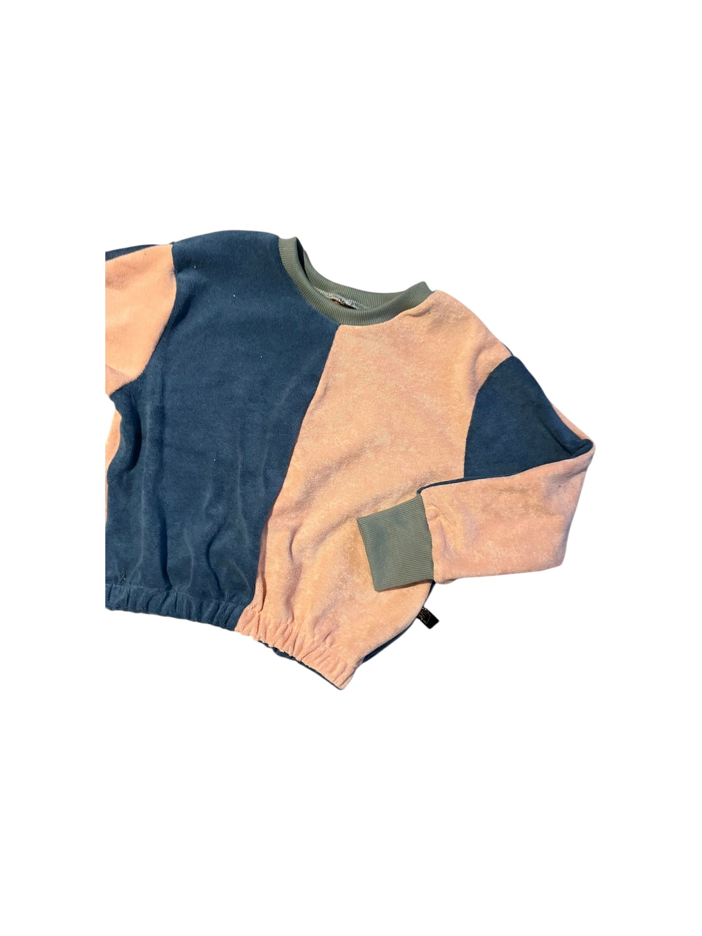 Colorblock short sweater