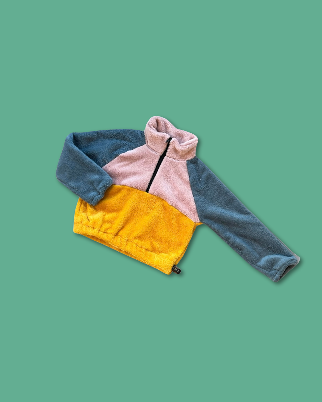 Oker gele Colourblock Sweater 5y