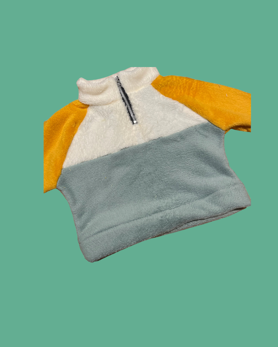 Mint groene Colourblock Sweater 2y