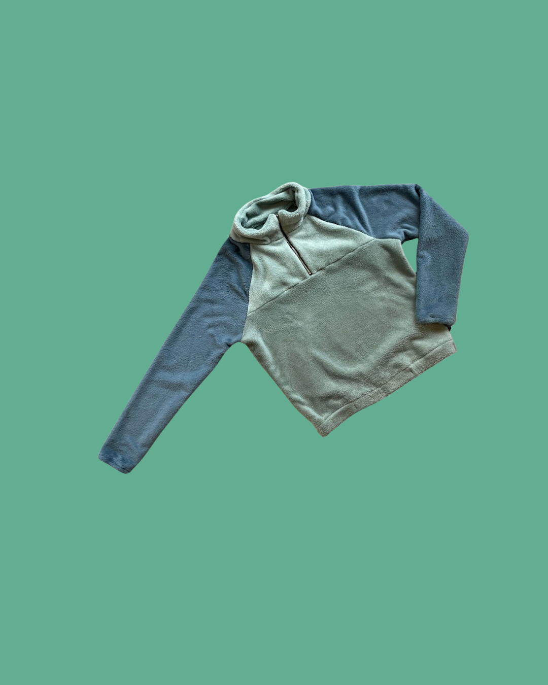 Mint groene Colourblock Sweater 2y