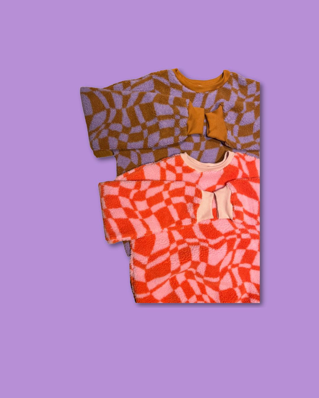 Graphic teddy sweater