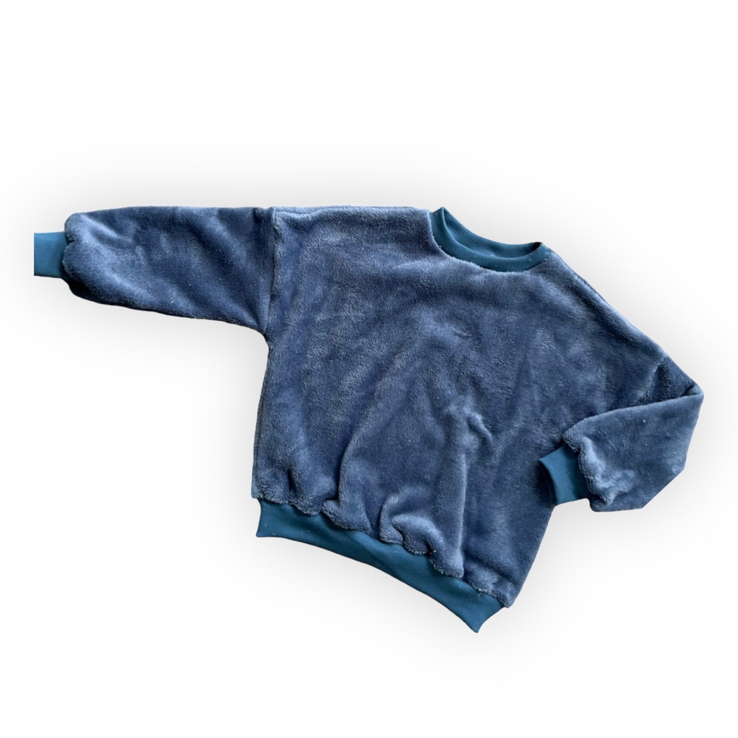 Unicolor sweater blauw 0maand