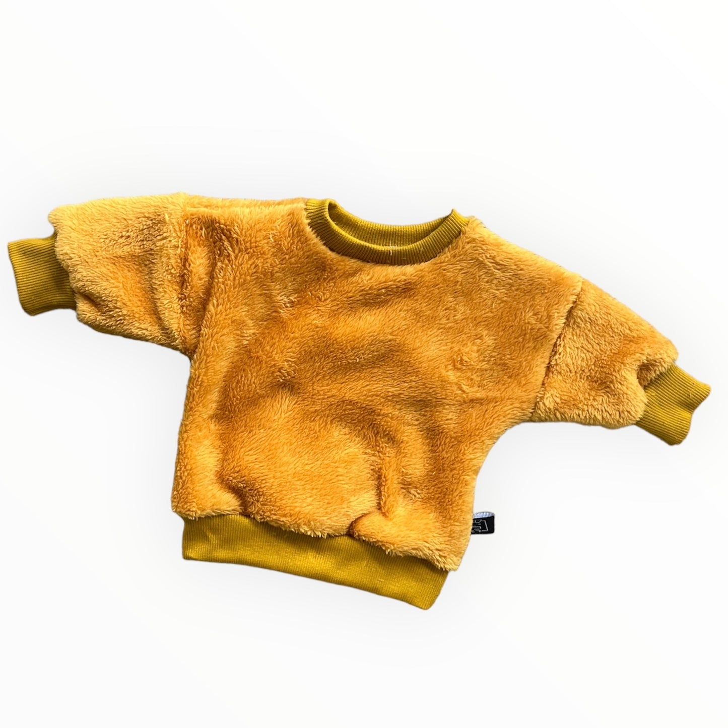Unicolor sweater okergeel 0maand