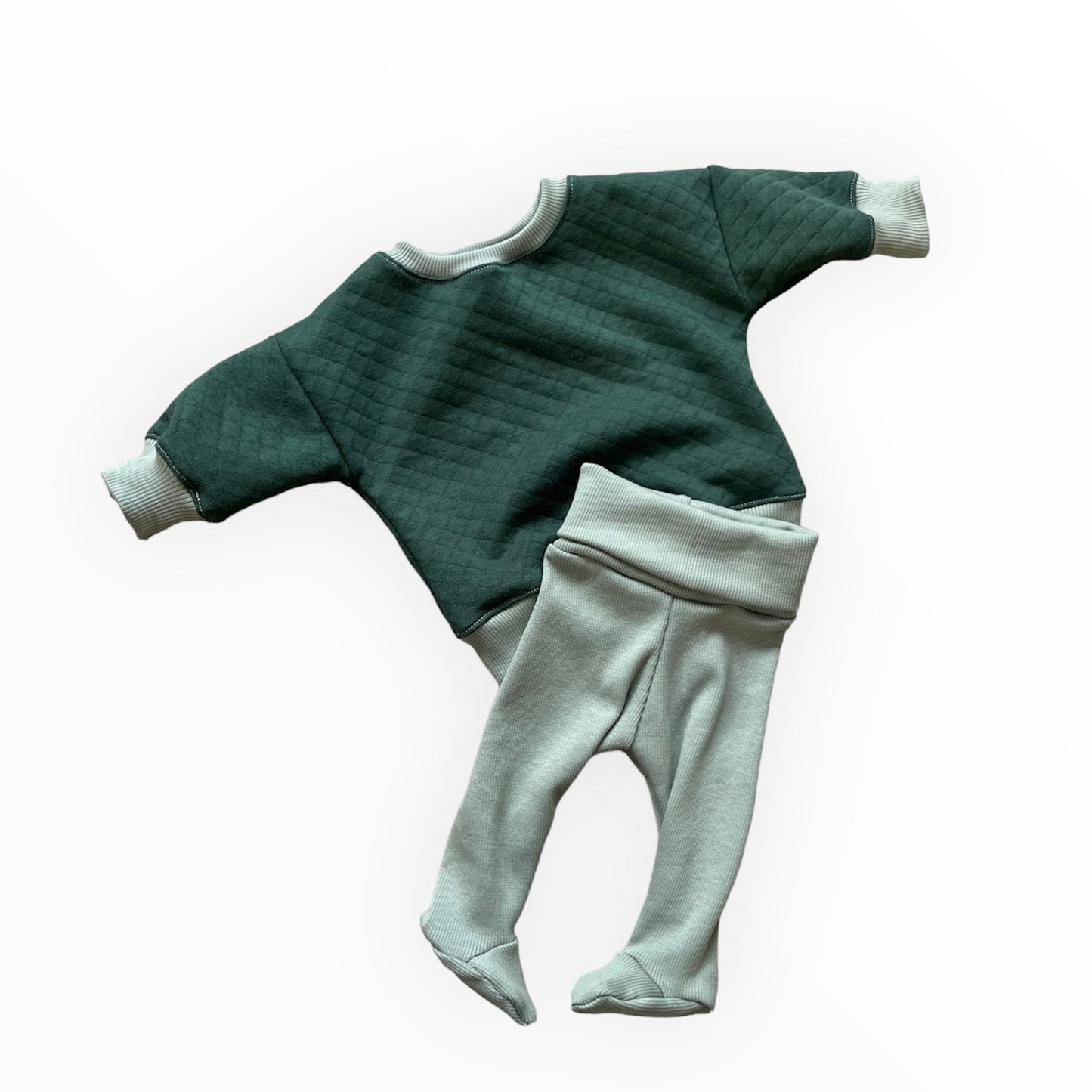 Baby home wear groen 1 maand
