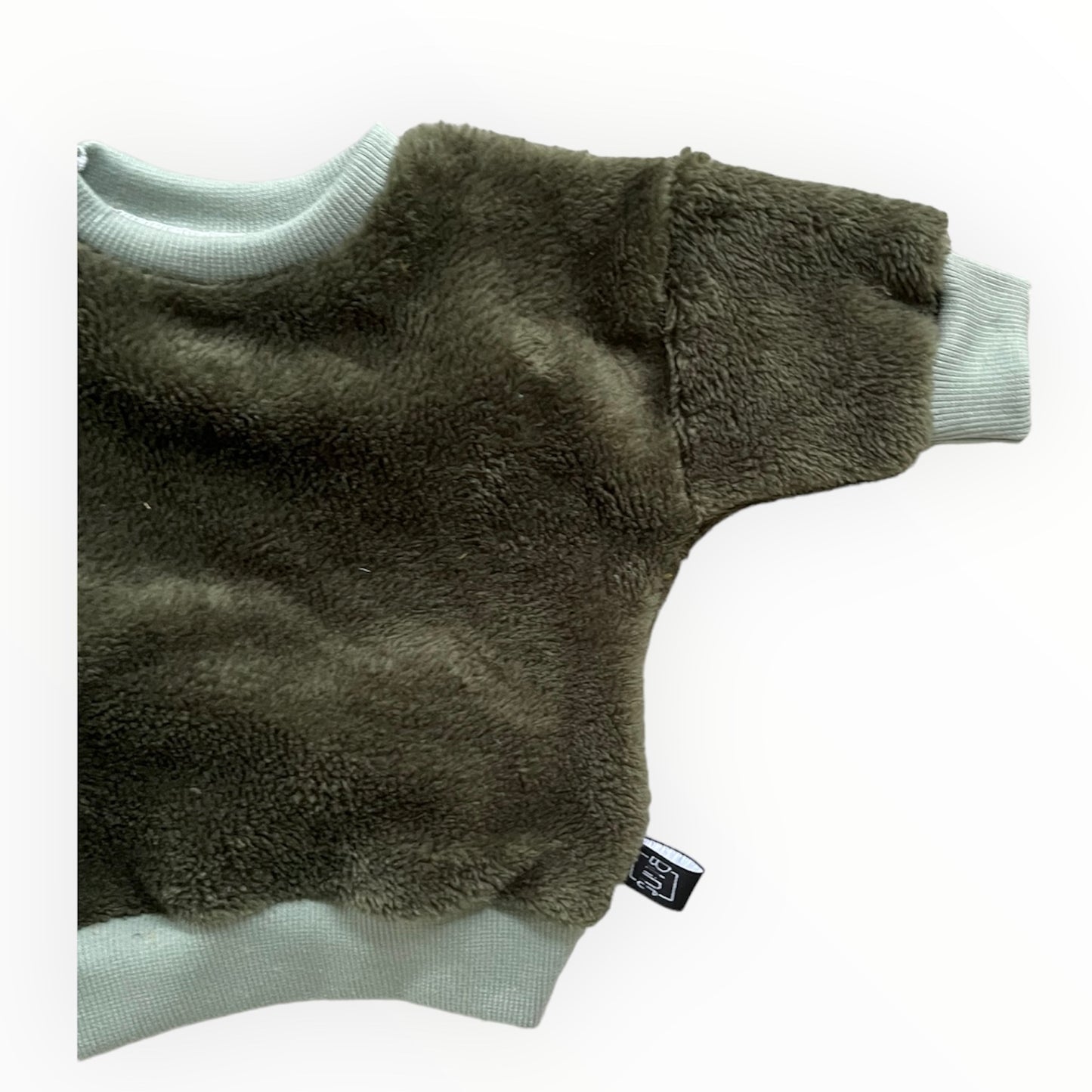 Unicolor Sweater Donkergroen