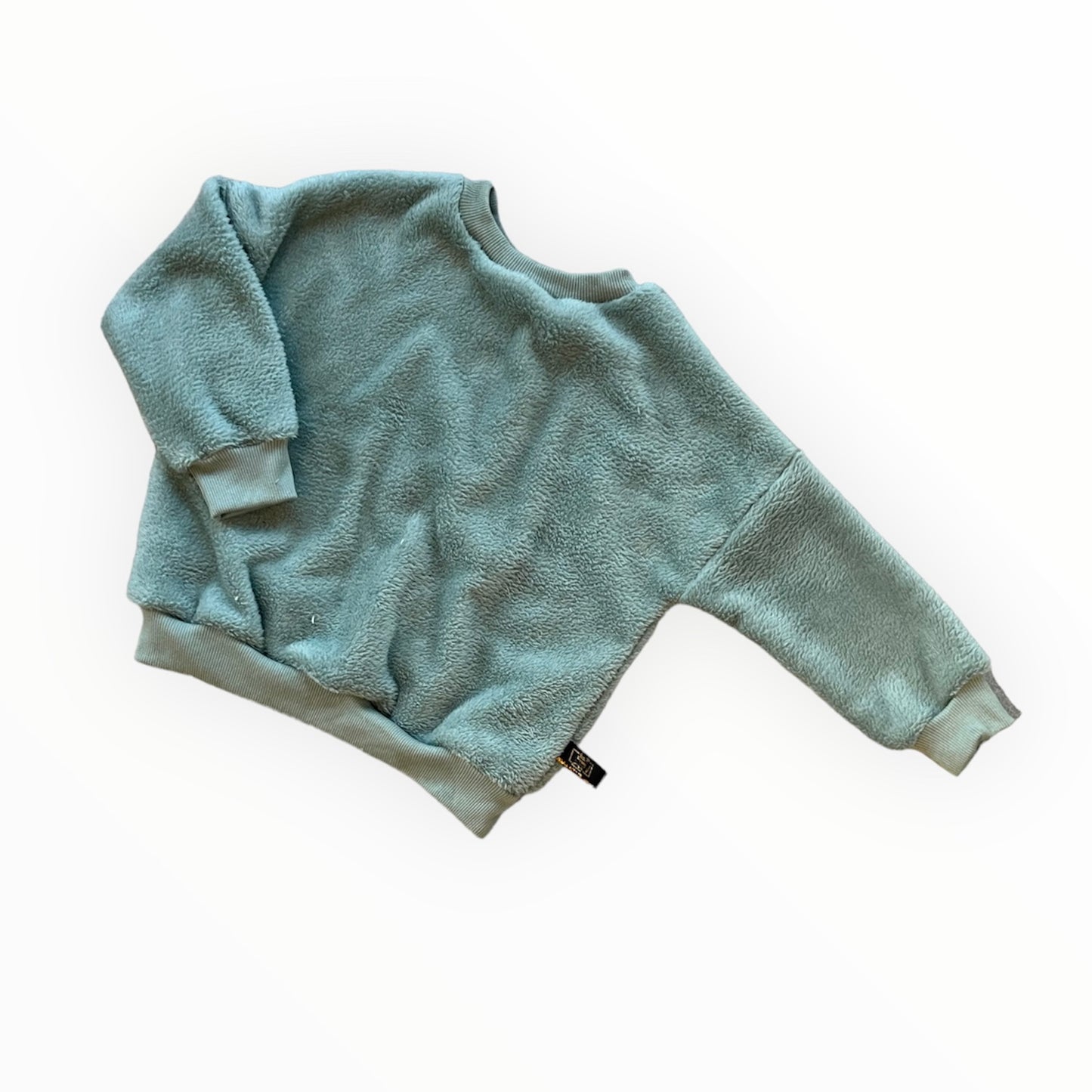 Unicolor sweater oud groen 2y