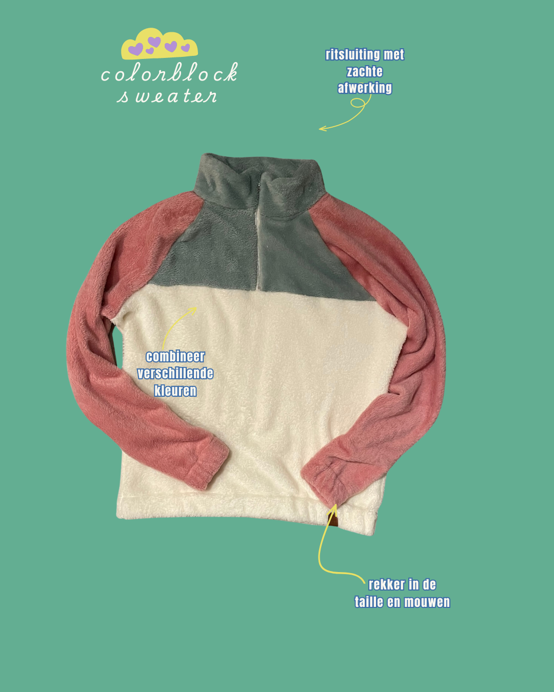 Off white Colourblock Sweater 12y