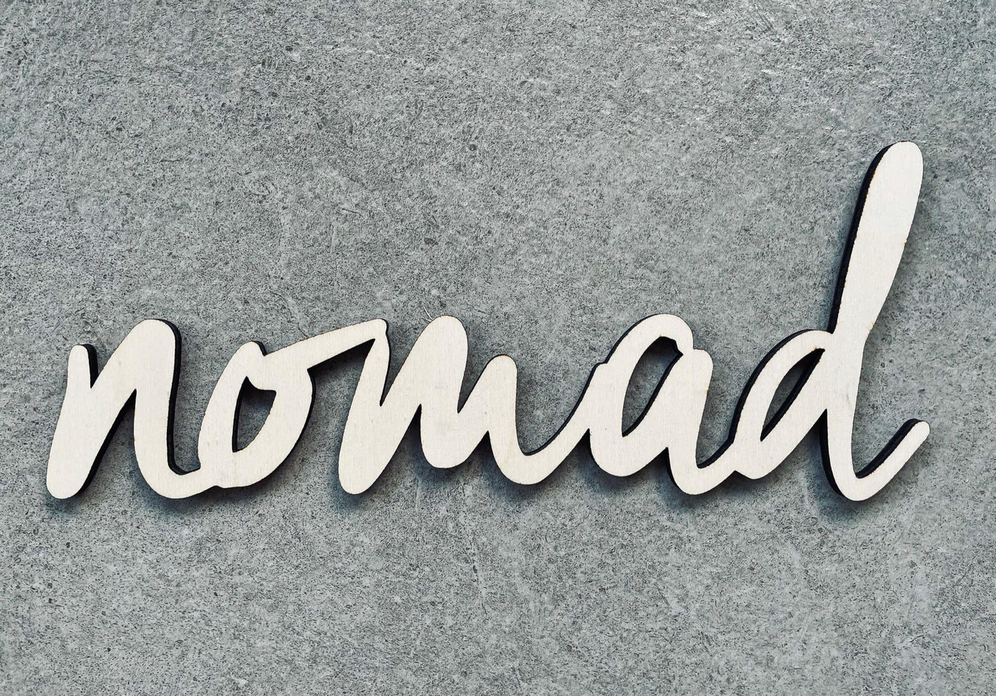 Naam uit hout gesneden