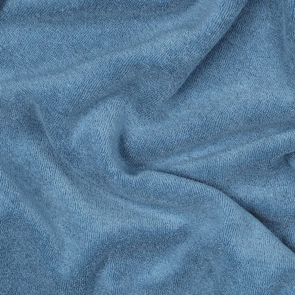 Stretch badstof jeansblauw