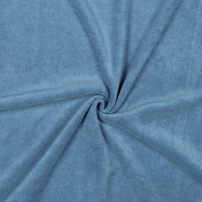 Stretch badstof jeansblauw