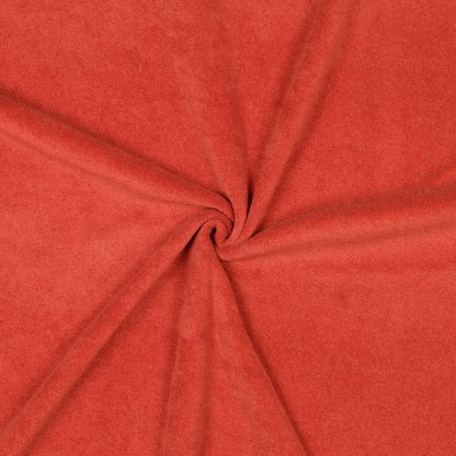 Stretch badstof terracotta