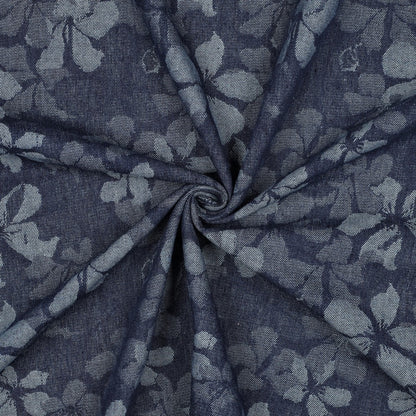 Jacquard jeans bloemen