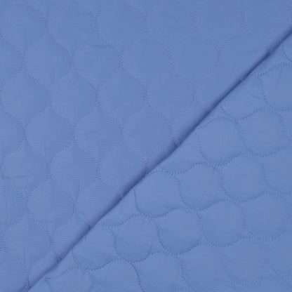 Double face/stepped stof Lavendel blauw