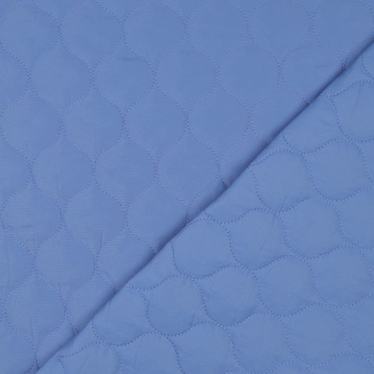 Double face/stepped stof Lavendel blauw
