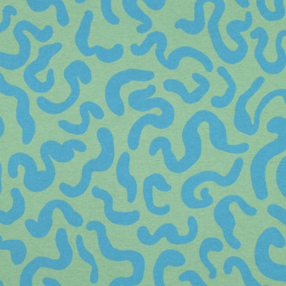 Jogging print groen/blauw