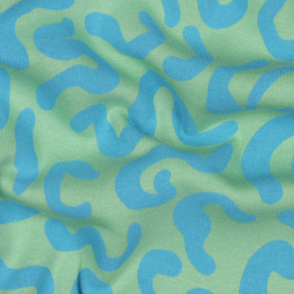 Jogging print groen/blauw