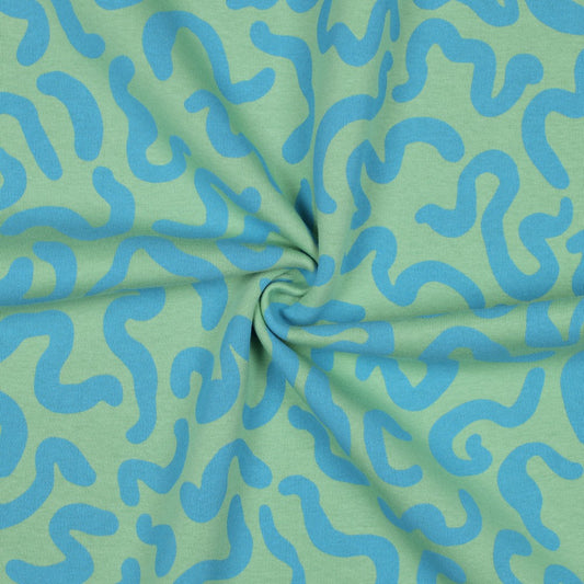 Jogging print groen/blauw