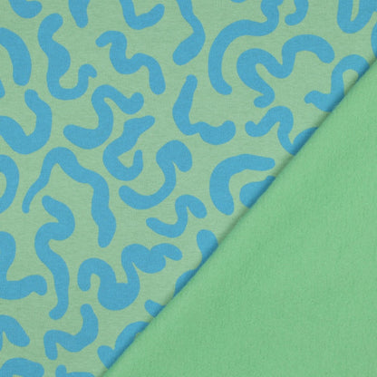Jogging print groen/blauw