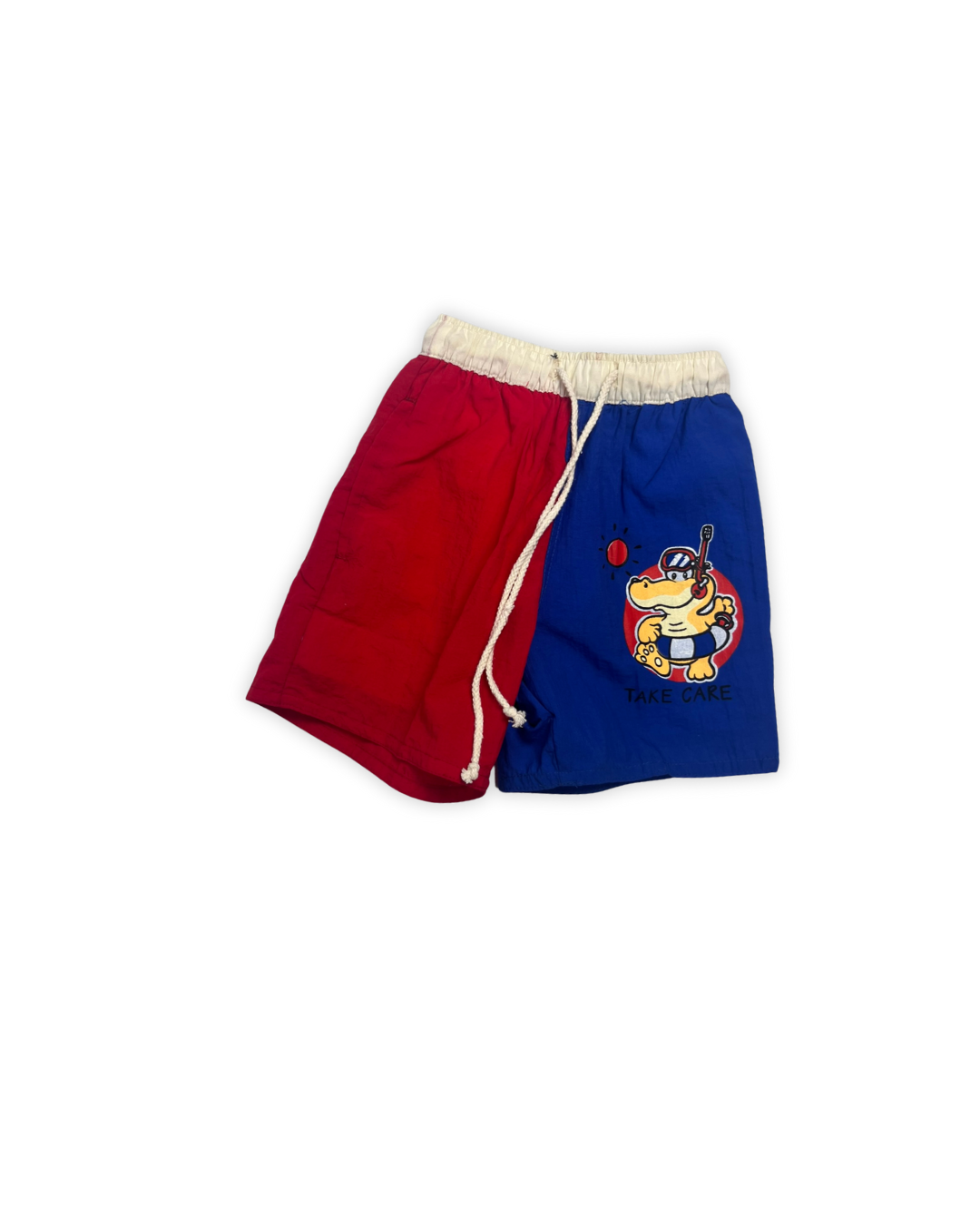 Zwemshort in rood en blauw maat 92