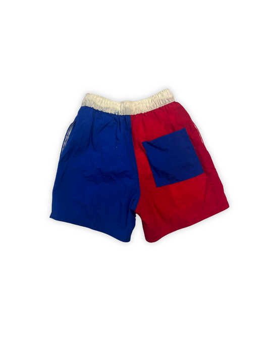 Zwemshort in rood en blauw maat 92