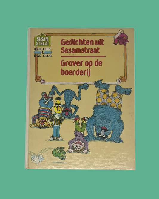 "Gedichten uit de Sesamstraat/Grover op de boerderij" Sesamstraat boek