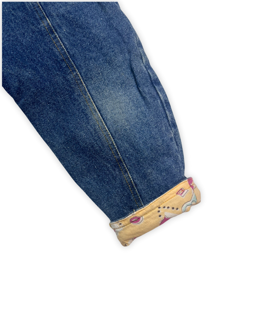 Gevoerde jeans maat 86