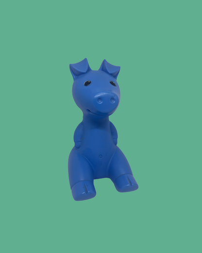 Vintage Ikea spaarvarken blauw