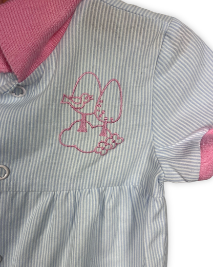 Zomerse lichtblauwe onesie