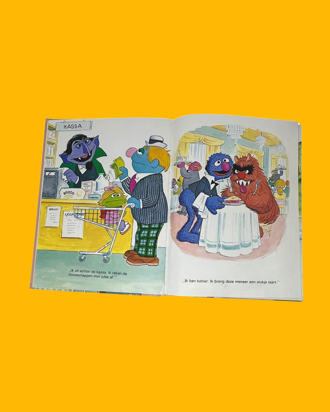 "Wat is jouw beroep?" Sesamstraat boek