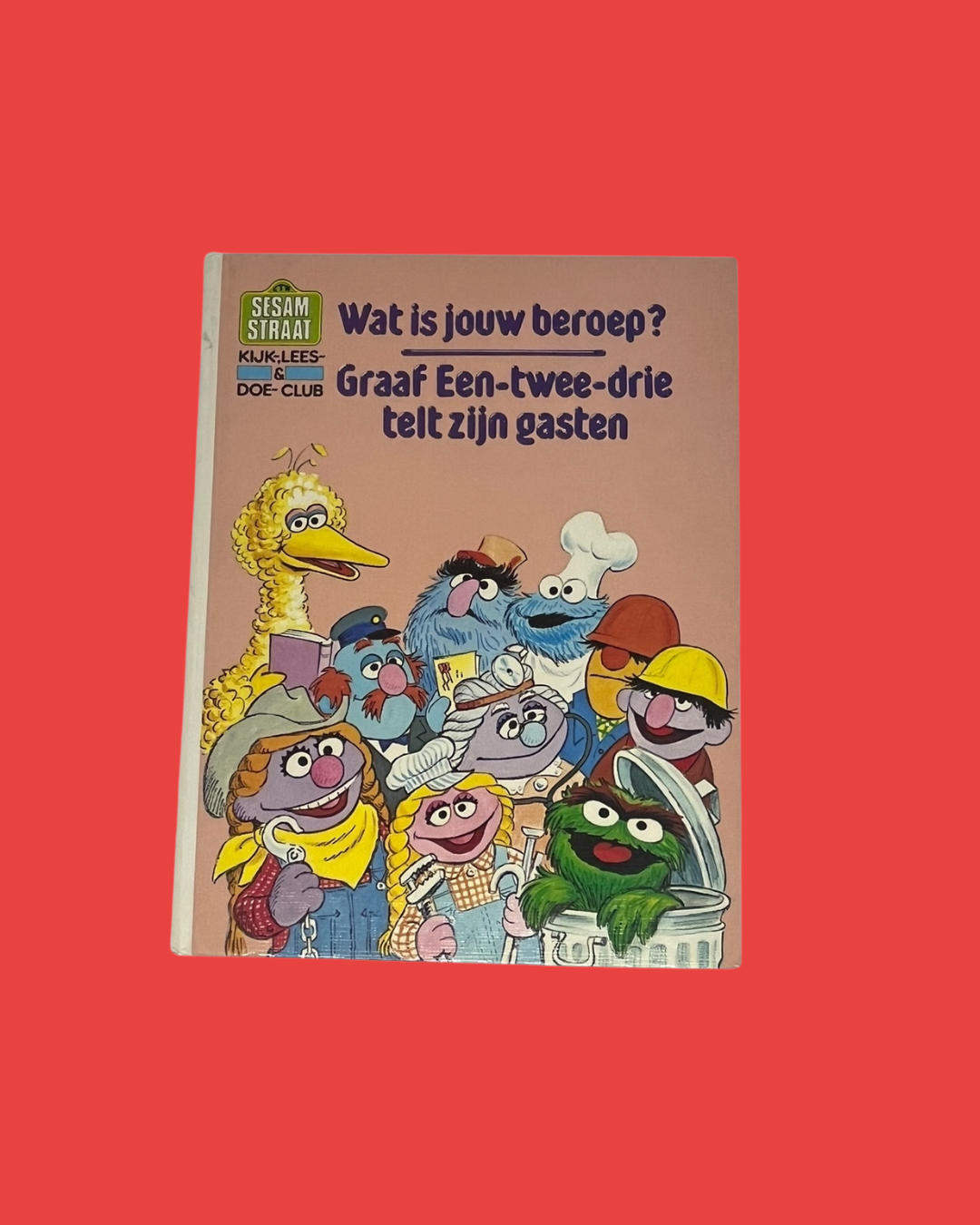 "Wat is jouw beroep?" Sesamstraat boek