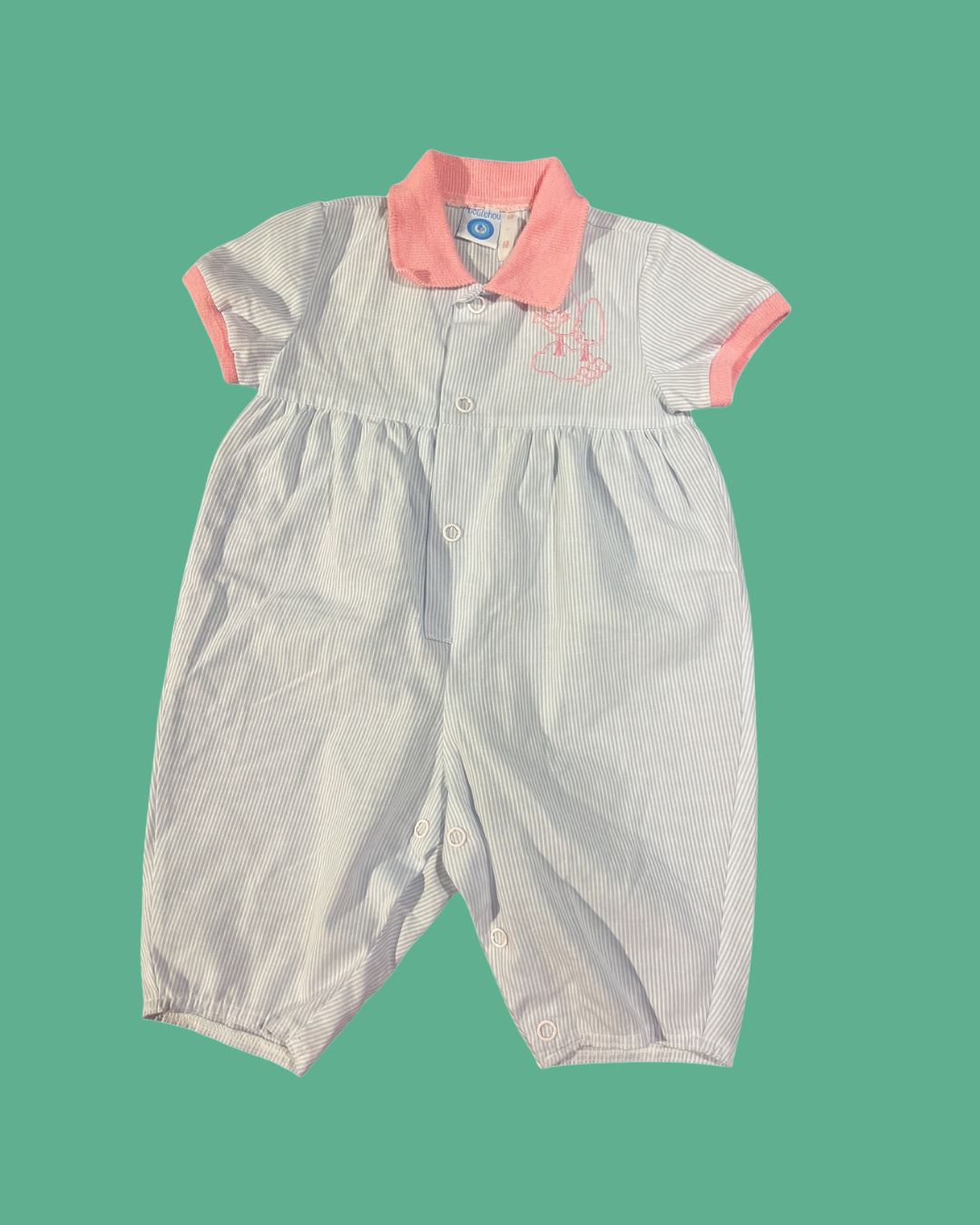 Zomerse lichtblauwe onesie