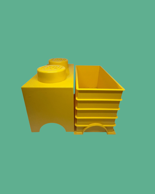 Lego opbergdoos geel