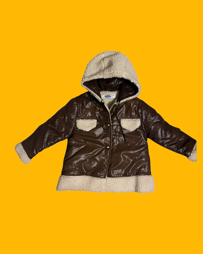 Faux leather winters jasje maat 92