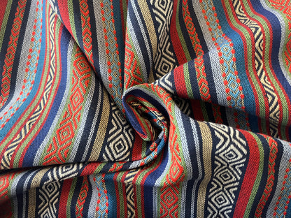 Jacquard retro bohemian stripes