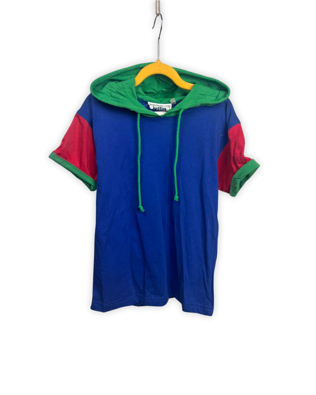 Hoodie T Shirt Justin Allen met groene kap