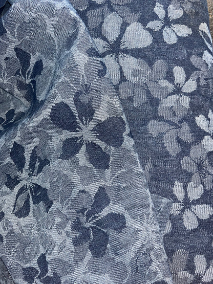 Jacquard jeans bloemen