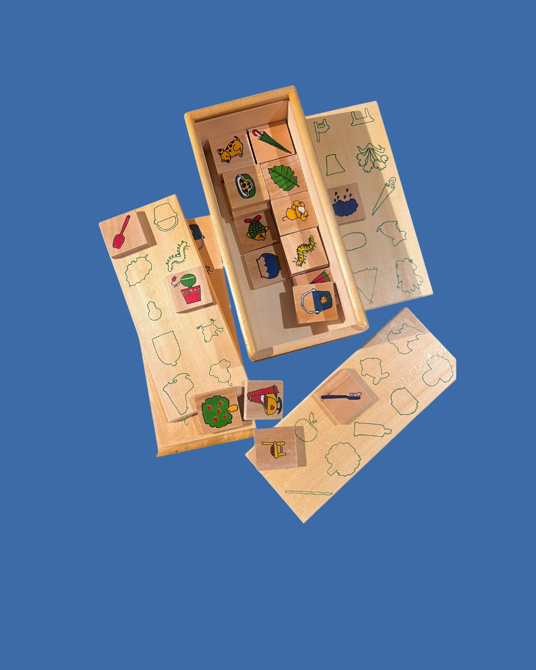 Houten bingo/Lotto spel