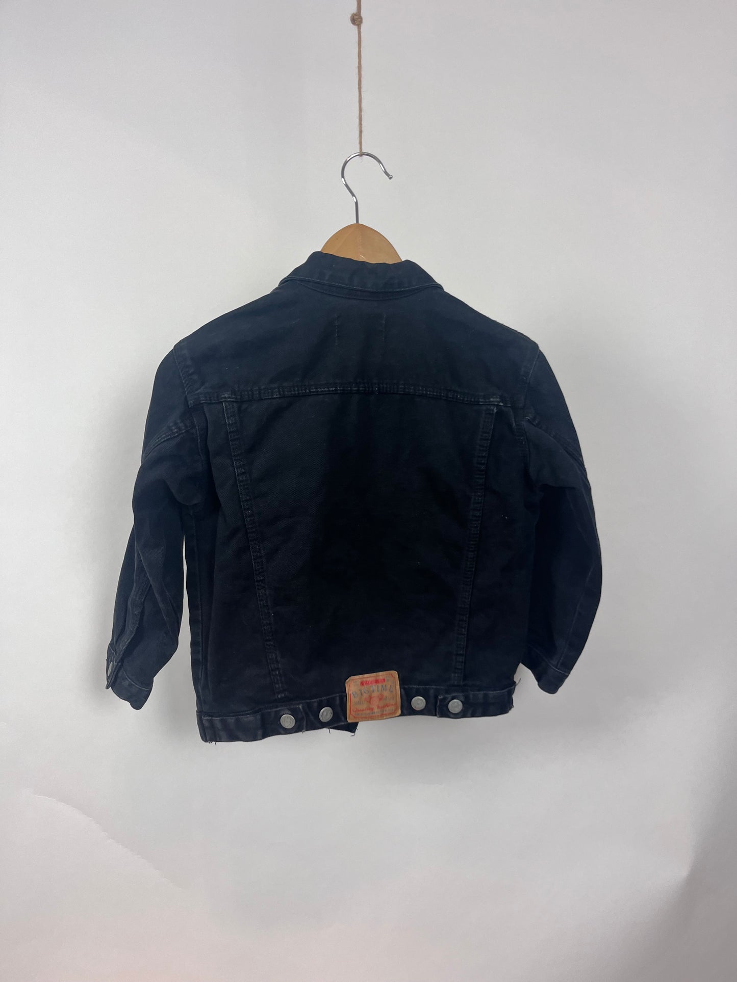 Zwarte jeansvest 8 jaar