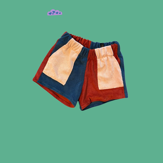 Colorblock shorty short