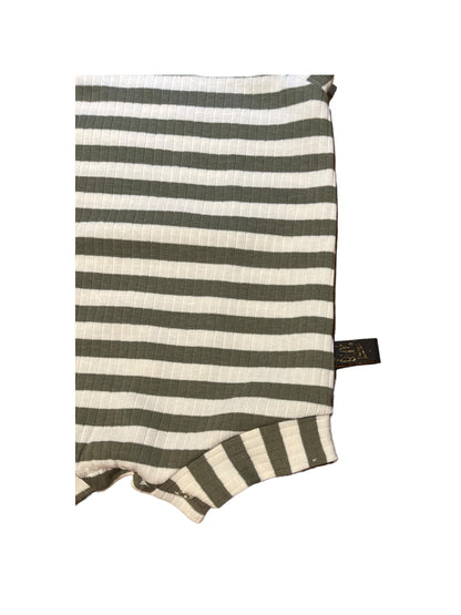 Olive Striped Romper