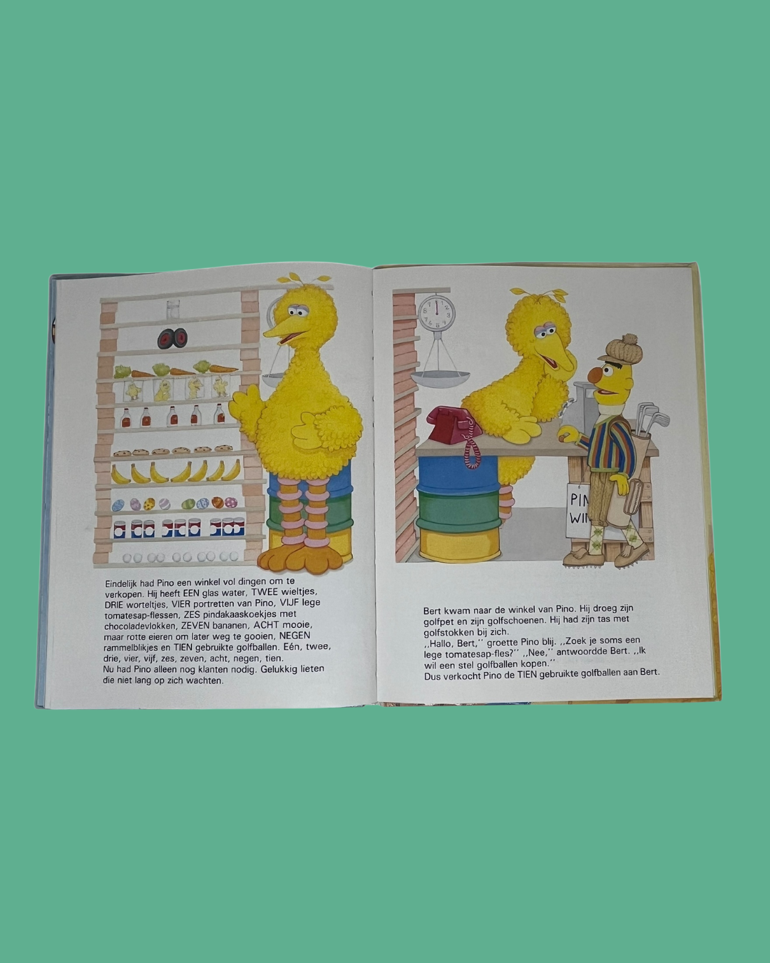 "Bert wordt gefopt" Sesamstraat boek